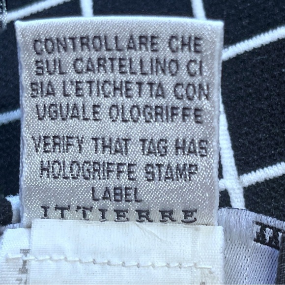 Vintage Versace Black White Plaid Viscose Mini Skirt - Picture 10 of 11